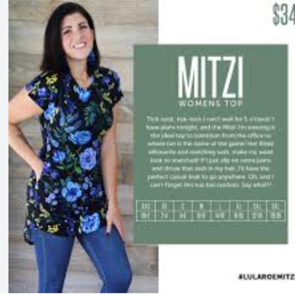 LulaRoe Mitzi Top (L) - Picture 6 of 6